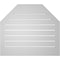Ekena Millwork Octagonal Top Surface Mount PVC Gable Vent w/ 2"W x 2"P Brickmould Sill Frame, 30"W x 26"H GVPOT30X2603SF - alternate 2